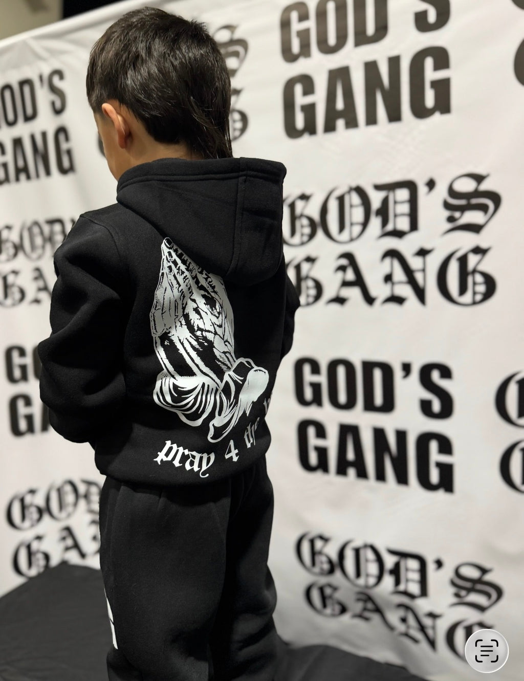 PRAY FOR THE HOOD KIDS SWEATSUITS